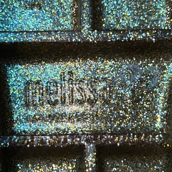 Melissa Women’s Drop Gold Glitter Boots - Picture 13 of 15